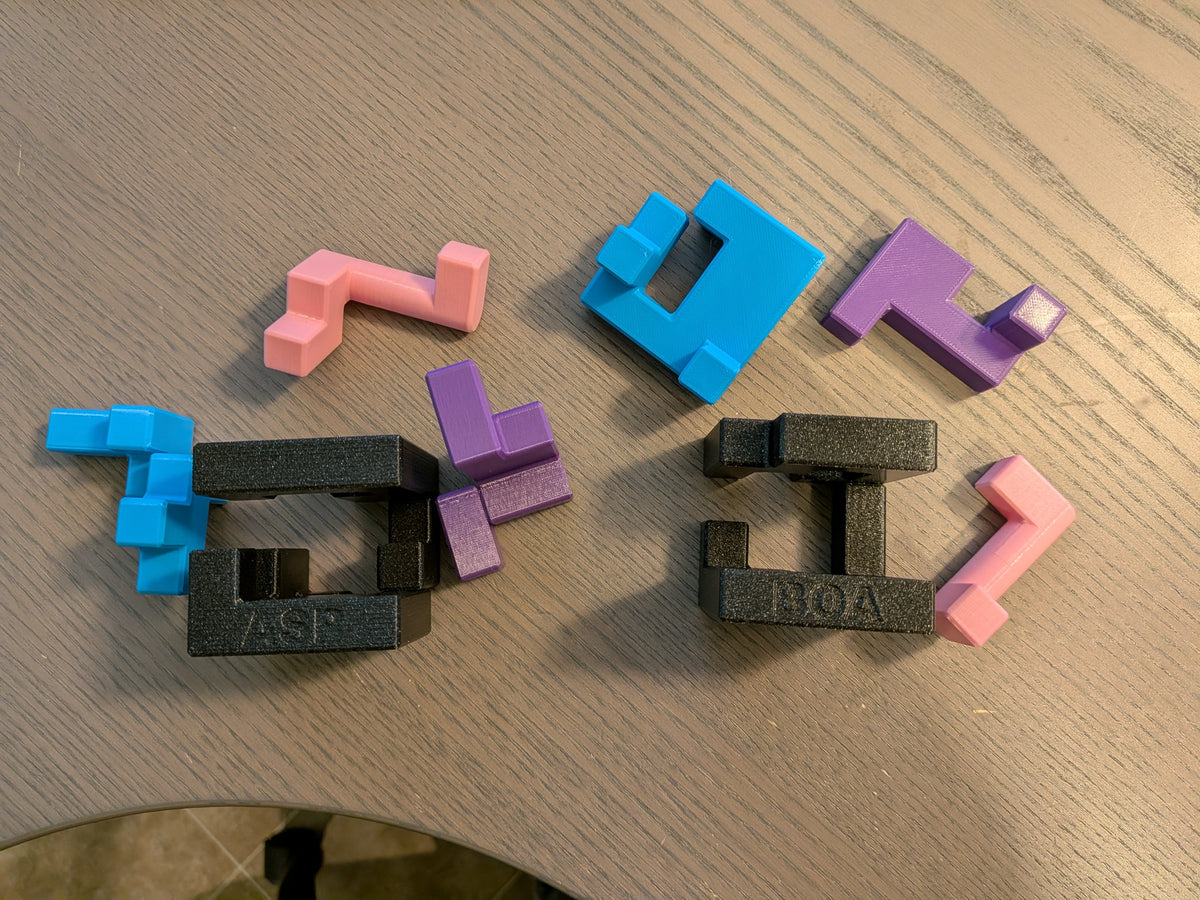 Cobra, Hydra, Caduceus, Boa & Asp - Turning Interlocking Cubes